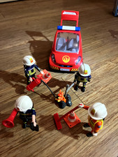 🔥 PLAYMOBIL City Action 9235 Feuerwehr-SMART mit 4 Figuren & viel Zubehör