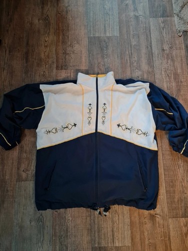 Vintage jacke blau weiß - vintage,