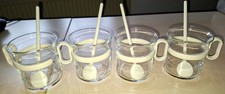 4 Gläser mit Griff/Henkel und