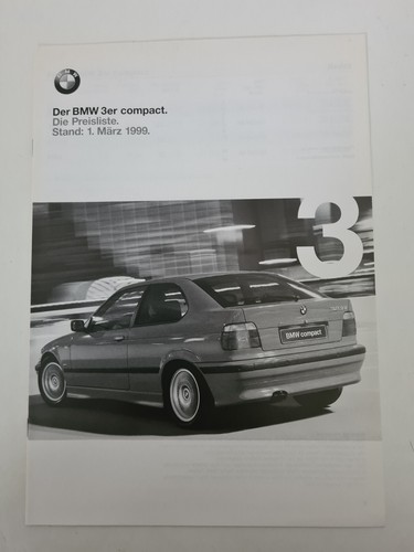 Bmw 3er reihe e36 preisliste - -,