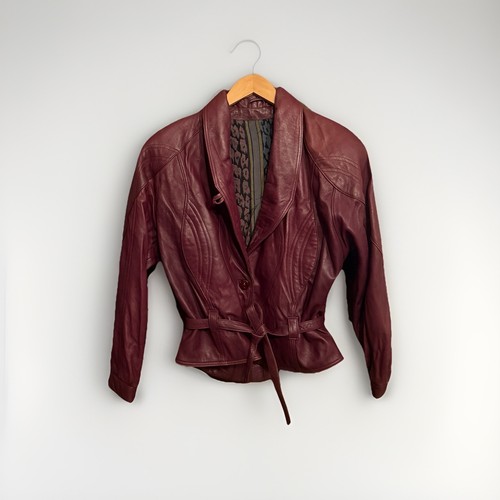 Lederjacke lila aubergine - lederjacke,