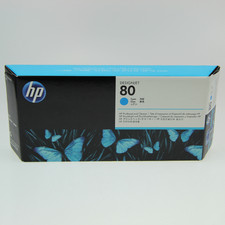 Original HP 80 C4821A Cyan Druckkopf und Reiniger originalverpackt MHD 2018