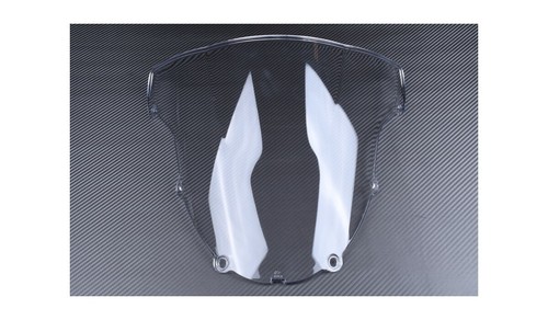Klar windschild carbon grau - +,