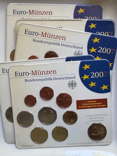 Euro münzen 2007 stempelglanz - euro-münzen,