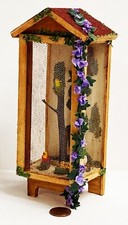 Puppenhaus Stained Holz Voliere Mit Vögel 1:12 Maßstab Tumdee Gartenzubehör 4M