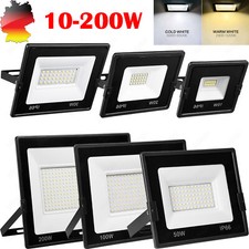 10W-200Watt LED Fluter Flutlicht Außen Strahler Scheinwerfer Baustrahler Garten
