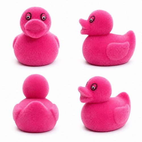Pinke enten dekofigur aus - pinke,
