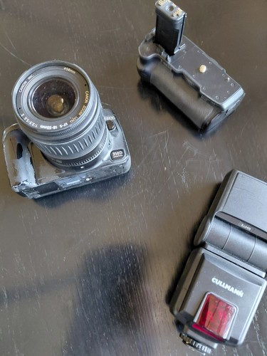 Canon eos 350 mit objektiv - d,