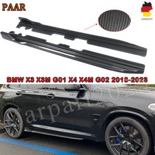 Seitenschweller Leisten für BMW X3 G01 X4 X4M G02 Carbon Look MP Style Ansatz