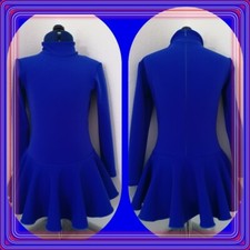 Eiskunstlauf Trainingskleid, Sport, Warm Gr 134-140 Mädchen, Royalblau