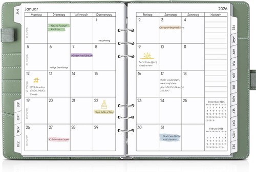 Skydue kalender ringbuch - ringbuch, a5