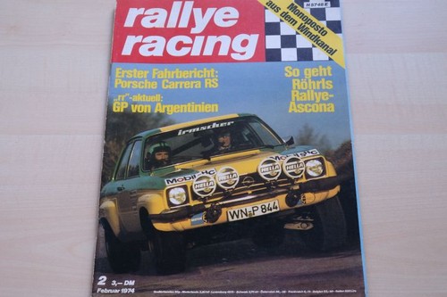 Rallye racing 1974 - 02/1974,