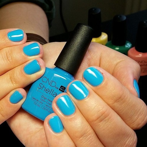 Cnd shellac digi teal ml - shellac, 7,3