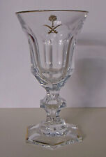 Kristall-Wasserglas vergoldet mit Wappen -Saudi Arabien-