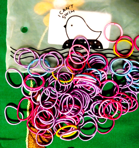 100 haargummi haarband - haarband, mini