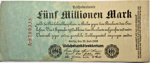 Deutsches reich millionen - 5,