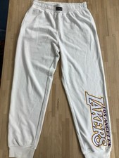 Los Angeles Lakers Basketball Jogginghose Herren Gr. M Weiß 