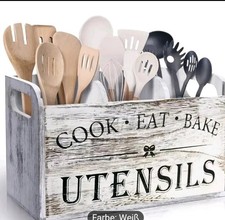 Holz Besteckhalter Braun 3