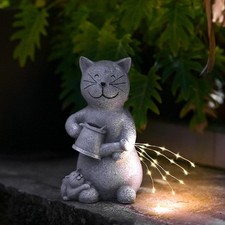 Katzen Deko Garten Figuren