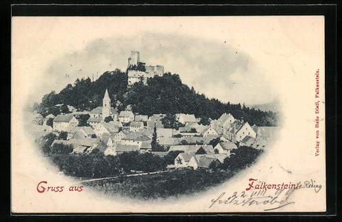 Ansichtskarte falkenstein - ansichtskarte,