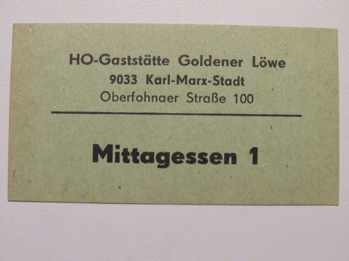 Karl marx stadt gastätte - ho-,