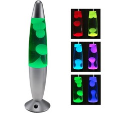 Lavalampe 34 cm - Silber & RGB