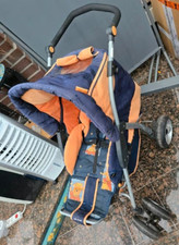 ABC Kinderwagen BLAU/ORANGE