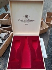 Alte Deutz & Geldermann  Geschenk Holzkiste Sekt Champagner Gläser Vintage