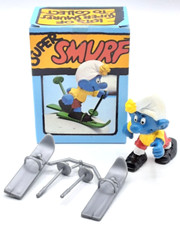 Schlumpf 40205 Skifahrer- in OVP Smurf  Skier-Puffi -Pitufo Schleich Komplett