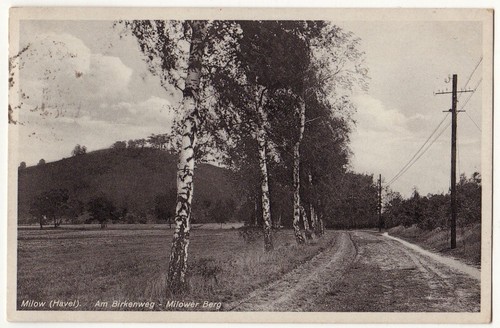 Milow birkenweg alte ak - birkenweg,,