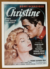 Christine - Filmkarte Filmplakatkarte Cinema - Romy Schneider Alain Delon