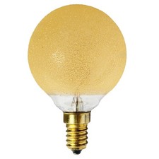 Merkur Glühbirne G60 Globe 60W E14 Eiskristall Bernstein Glühlampe warm dimmbar