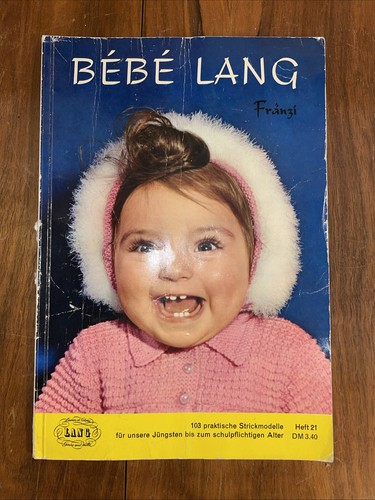 Vintage strickheft bébé lang - vintage,