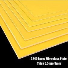 GFK Platten 0.5/0.8/1/1.5/2/2.5/3 mm / G10 FR4 gelb Glasfaser Platte 100mm-300mm