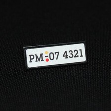 Playmobil Alltag Nummernschild