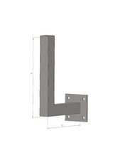 Geländerpfosten Winkel Stahl