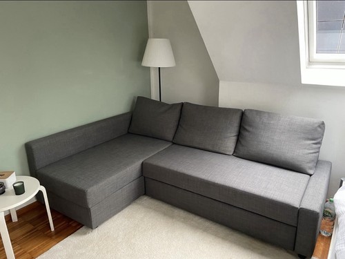 Graues sofa mit - sofa,