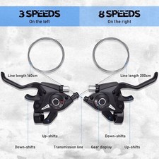 2er Fahrrad Schalthebel Altus