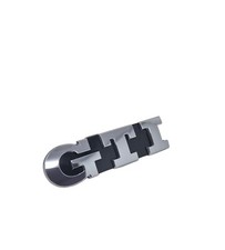 VW Polo Schriftzug GTI Schwarz Chrom Emblem Logo Kühlergrill vorn 6C0853948D FOD