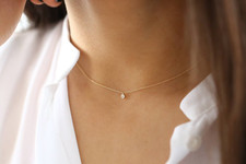 Diamant gold 14k 585 halskette - diamant,