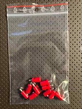 Bananenstecker Querlochstecker 2,6mm  10 Stück ROT gebraucht aus Anlagenrückbau