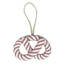 Dekohänger BREZEL Streifen SAMRA 11cm by Danishville | dänische Weihnachten