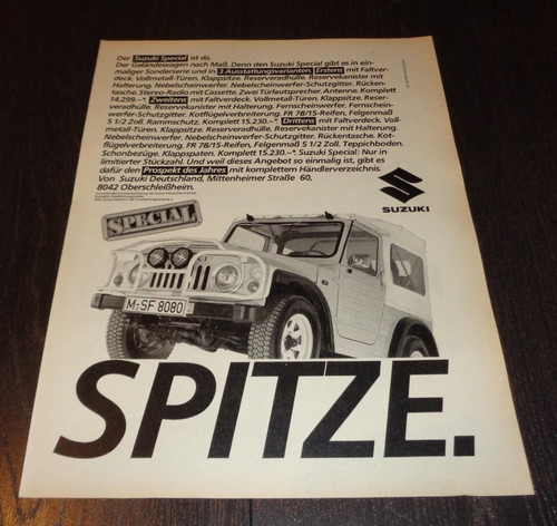 Suzuki special reklame - suzuki, lj