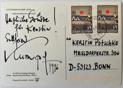 Gottfried kumpf handsignierte - gottfried,