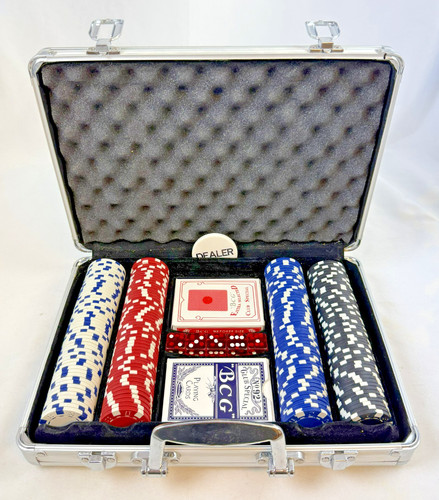 Aluminium pokerkoffer set mit - set,