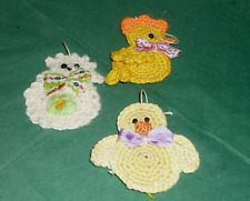 3 Osterdekoration gehäkelt