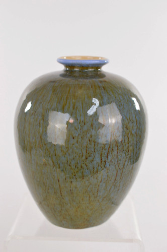 Studiokeramik vase grau mit - grau,