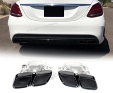 Glanz Schwarz Auspuffblende