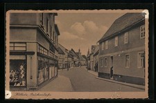 Kölleda, Brückenstrasse mit Geschäften, Ansichtskarte 