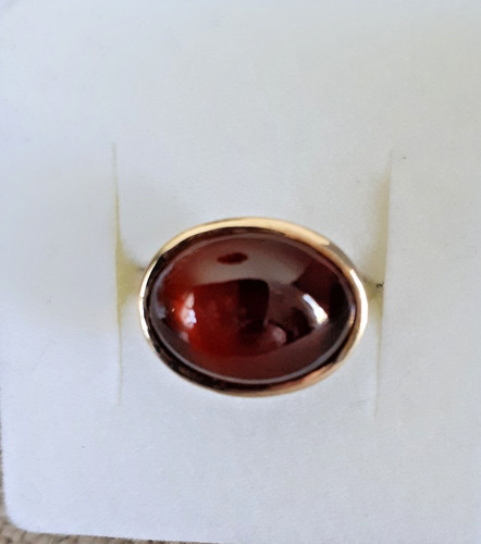 Granat ring 925er silber - ring, mit
